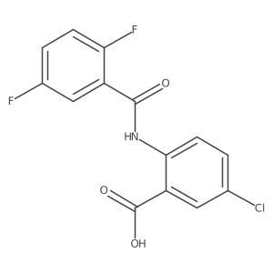 5-Chloro-2-(2,5-difluoro-benzoylamino)-benzoic acid结构式