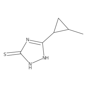 1,2-Dihydro-5-(2-methylcyclopropyl)-3H-1,2,4-triazole-3-thione Structure