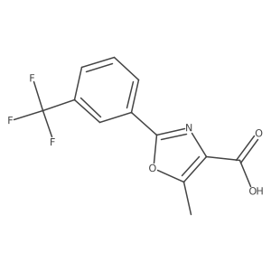 5-Methyl-2-[3-(trifluoromethyl)phenyl]-1,3-oxazole-4-carboxylic acid Structure