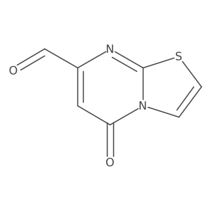 5-Oxo-5H-thiazolo[3,2-a]pyrimidine-7-carboxaldehyde结构式