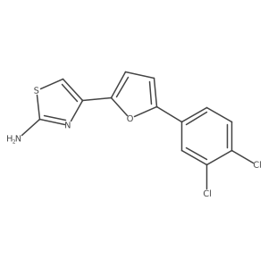 4-(5-(3,4-Dichlorophenyl)furan-2-yl)thiazol-2-amine Structure