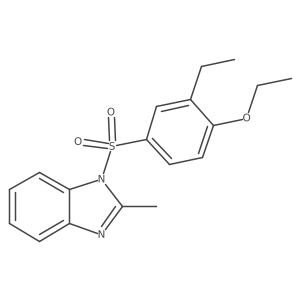1-[(4-Ethoxy-3-ethylphenyl)sulfonyl]-2-methylbenzimidazole Structure