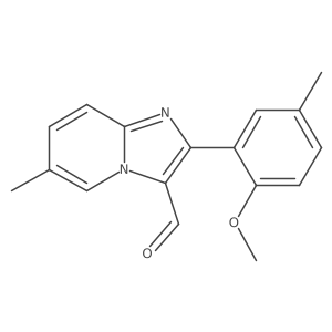 2-(2-Methoxy-5-methylphenyl)-6-methylimidazo[1,2-a]pyridine-3-carboxaldehyde Structure