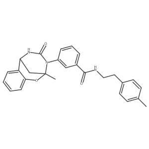 3-(2-methyl-4-oxo-5,6-dihydro-2H-2,6-methano-1,3,5-benzoxadiazocin-3(4H)-yl)-N-[2-(4-methylphenyl)ethyl]benzamide Structure