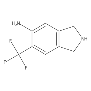 1H-Isoindol-5-amine, 2,3-dihydro-6-(trifluoromethyl)-结构式