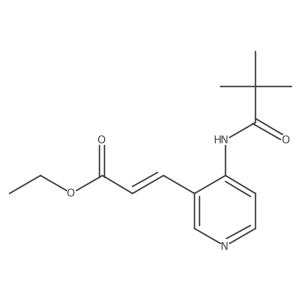 Ethyl 3-(4-trimethylacetamido-3-pyridyl)acrylate Structure