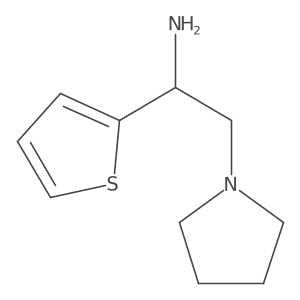 1-Pyrrolidineethanamine, alpha-2-thienyl- Structure