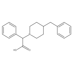 2-(4-Benzylpiperidin-1-yl)-2-phenylacetic acid结构式