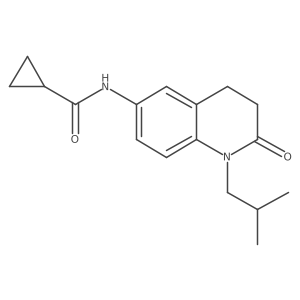N-(1-isobutyl-2-oxo-1,2,3,4-tetrahydroquinolin-6-yl)cyclopropanecarboxamide Structure