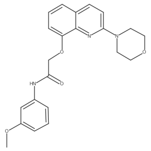 N-(3-methoxyphenyl)-2-((2-morpholinoquinolin-8-yl)oxy)acetamide Structure