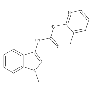 1-(1-methyl-1H-indol-3-yl)-3-(3-methylpyridin-2-yl)urea结构式
