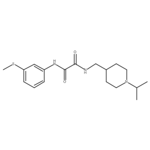 N1-((1-isopropylpiperidin-4-yl)methyl)-N2-(3-(methylthio)phenyl)oxalamide Structure