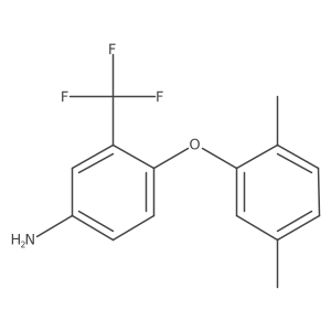 4-(2,5-Dimethylphenoxy)-3-(trifluoromethyl)aniline结构式