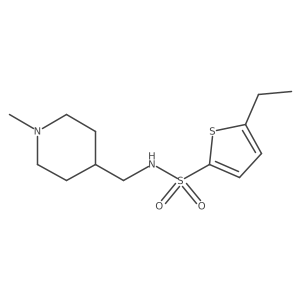 5-ethyl-N-[(1-methylpiperidin-4-yl)methyl]thiophene-2-sulfonamide Structure