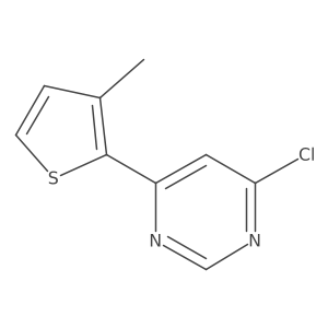 4-Chloro-6-(3-methyl-2-thienyl)pyrimidine Structure