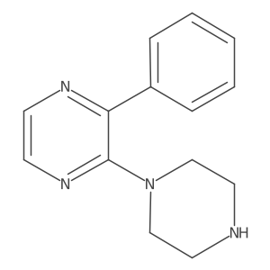 2-Phenyl-3-(piperazin-1-yl)pyrazine结构式