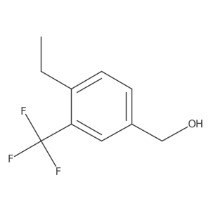 Benzenemethanol, 4-ethyl-3-(trifluoromethyl)- Structure
