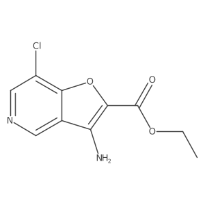 3-Amino-7-chloro-furo[3,2-c]pyridine-2-carboxylic acid ethyl ester Structure