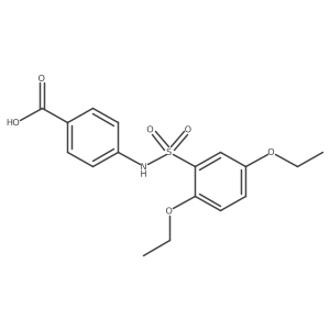 4-[[(2,5-Diethoxyphenyl)sulfonyl]amino]benzoic acid Structure