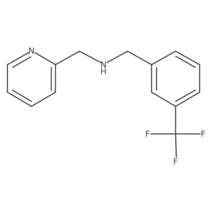 (Pyridin-2-ylmethyl)({[3-(trifluoromethyl)phenyl]methyl})amine Structure