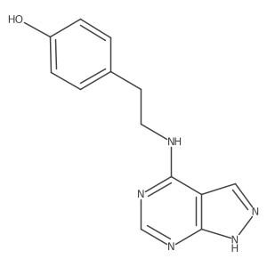 4-(2-((1H-pyrazolo[3,4-d]pyrimidin-4-yl)amino)ethyl)phenol Structure