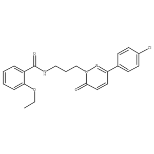 N-(3-(3-(4-chlorophenyl)-6-oxopyridazin-1(6H)-yl)propyl)-2-ethoxybenzamide结构式