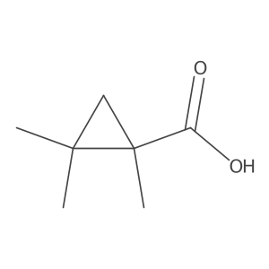 1,2,2-Trimethylcyclopropane-1-carboxylic acid结构式