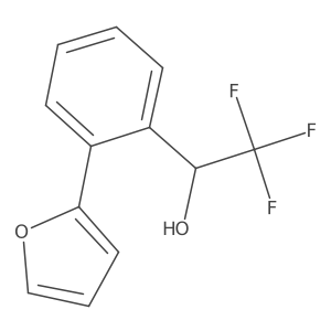 2,2,2-Trifluoro-1-(2-(furan-2-yl)phenyl)ethanol Structure
