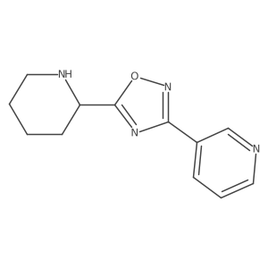 3-[5-(Piperidin-2-yl)-1,2,4-oxadiazol-3-yl]pyridine结构式