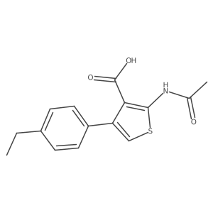 2-Acetamido-4-(4-ethylphenyl)thiophene-3-carboxylic acid Structure