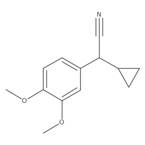 Benzeneacetonitrile, I+/--cyclopropyl-3,4-dimethoxy- Structure