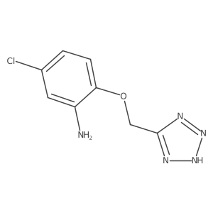 5-Chloro-2-(1h-tetrazol-5-ylmethoxy)-phenylamine Structure