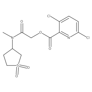 [(1,1-Dioxo-1lambda6-thiolan-3-yl)(methyl)carbamoyl]methyl 3,6-dichloropyridine-2-carboxylate结构式