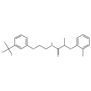 2-(2-fluorophenoxy)-N-(2-(3-(trifluoromethyl)phenoxy)ethyl)propanamide Structure