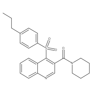 3-(Piperidine-1-carbonyl)-4-(4-propylbenzenesulfonyl)quinoline Structure