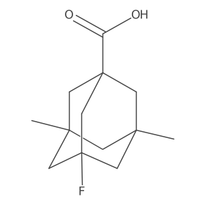 3-Fluoro-5,7-dimethyladamantane-1-carboxylic acid结构式