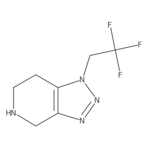 1-(2,2,2-Trifluoroethyl)-4,5,6,7-tetrahydrotriazolo[4,5-c]pyridine结构式