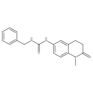 CN1C(=O)CCc2cc(NC(=O)NCc3ccccc3)ccc21结构式
