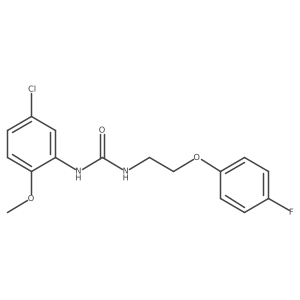 1-(5-Chloro-2-methoxyphenyl)-3-(2-(4-fluorophenoxy)ethyl)urea Structure