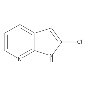 2-chloro-1H-pyrrolo[2,3-b]pyridine结构式
