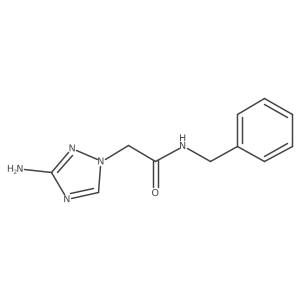 2-(3-amino-1H-1,2,4-triazol-1-yl)-N-benzylacetamide结构式