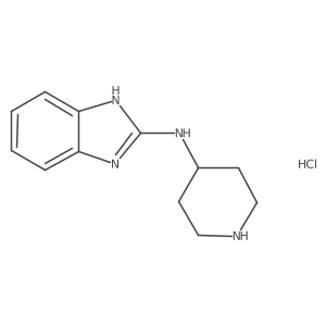 N-(piperidin-4-yl)-1H-benzo[d]imidazol-2-amine hydrochloride Structure