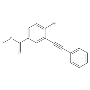 Methyl 4-amino-3-(2-phenylethynyl)benzoate Structure