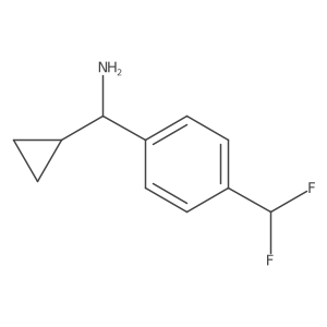 (S)-cyclopropyl(4-(difluoromethyl)phenyl)methanamine结构式