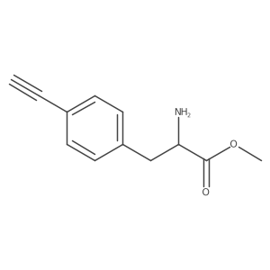 methyl (2R)-2-amino-3-(4-ethynylphenyl)propanoate结构式