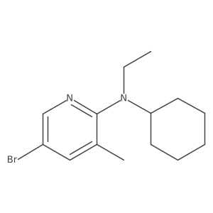 5-bromo-N-cyclohexyl-N-ethyl-3-methylpyridin-2-amine Structure