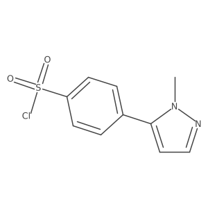 4-(1-Methyl-1h-pyrazol-5-yl)benzenesulfonyl chloride Structure