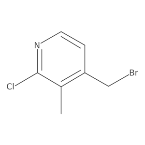 4-(Bromomethyl)-2-chloro-3-methylpyridine Structure