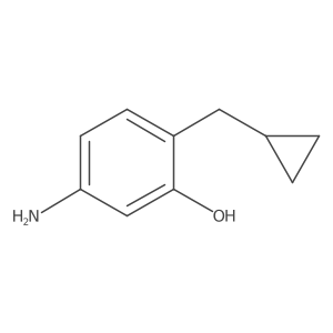5-Amino-2-(cyclopropylmethyl)phenol结构式