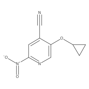 5-Cyclopropoxy-2-nitroisonicotinonitrile Structure